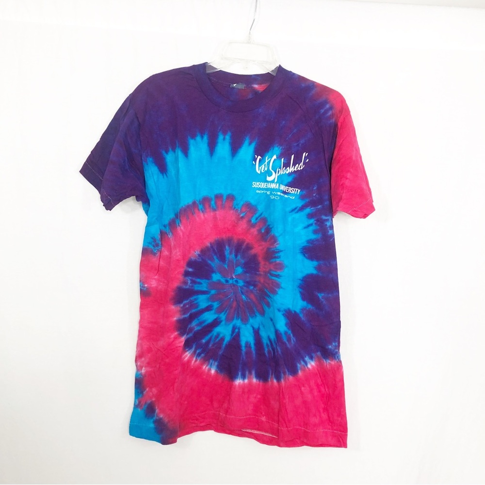 NEW Vintage 1990 Tie Dye Susquehanna University Spring Weekend T-Shirt, Size XL
